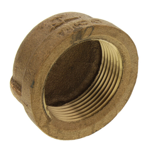 Main product image of 1-1/4" Threaded Brass Cap (Lead Free)