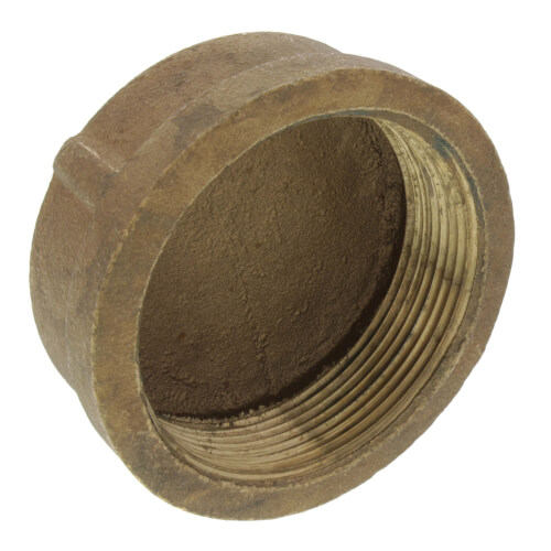 Main product image of 3" Threaded Brass Cap (Lead Free)
