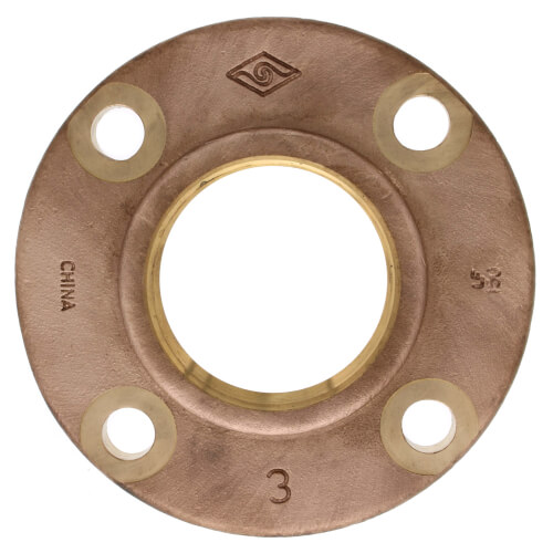 3" FNPT Brass Companion Flange, 150 psi (Lead-Free)