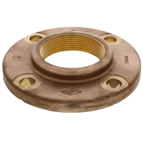 3" FNPT Brass Companion Flange, 150 psi (Lead-Free)