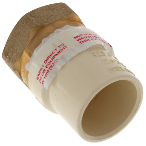 Main product image of 1" CPVC x Female Brass Adapter (Lead Free)