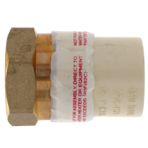Main product image of 1" CPVC x Female Brass Adapter (Lead Free)