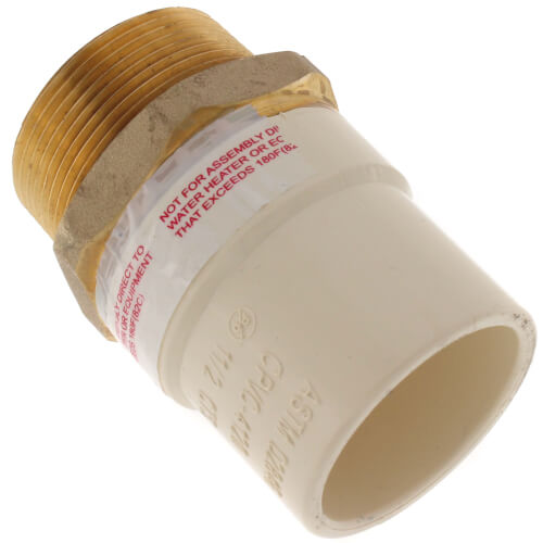 Main product image of 1-1/2" CPVC x Male Brass Adapter (Lead Free)