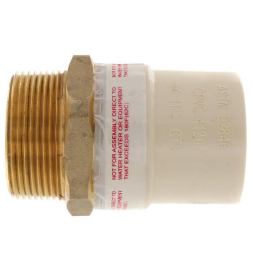 Main product image of 1-1/2" CPVC x Male Brass Adapter (Lead Free)