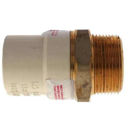 Main product image of 1-1/4" CPVC x Male Brass Adapter (Lead Free)