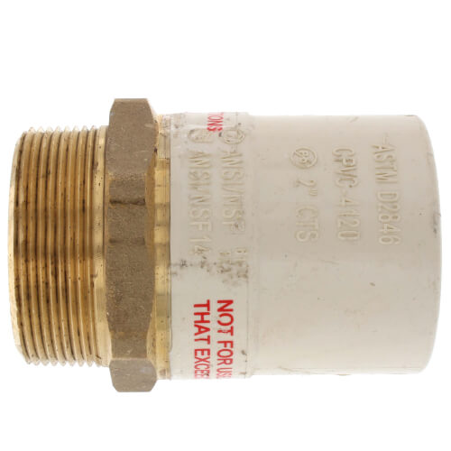 Main product image of 2" CPVC x Male Brass Adapter (Lead Free)