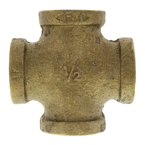 Main product image of 1/2" Brass Cross (Lead Free)