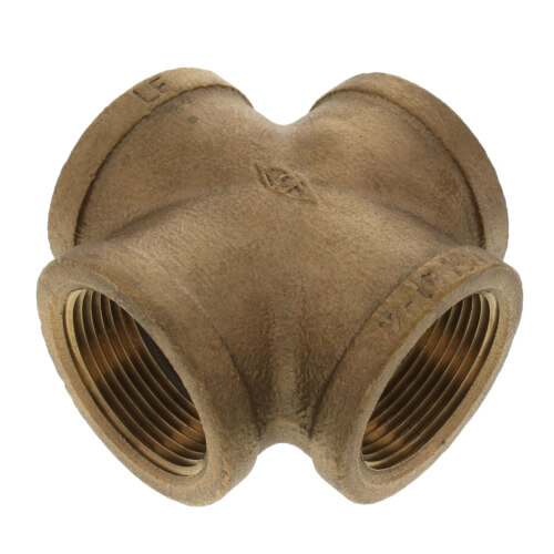 Main product image of 1-1/4" Brass Cross (Lead Free)