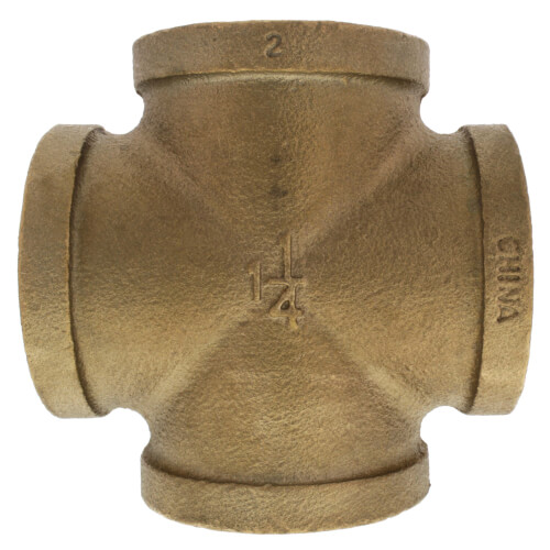Main product image of 1-1/4" Brass Cross (Lead Free)