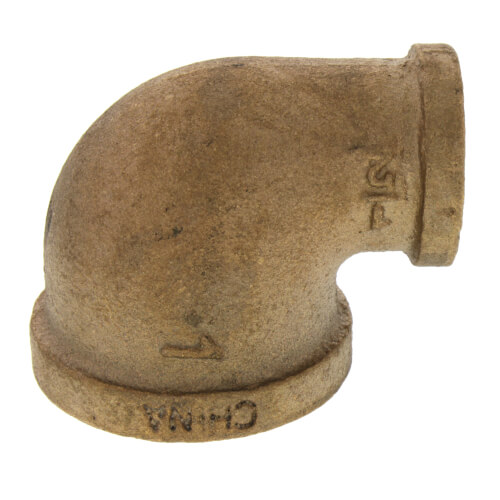 Main product image of 1" x 1/2" FIP Brass 90-Degree Reducing Elbow (Lead Free)