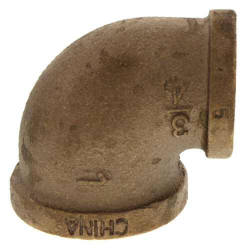 Main product image of 1" x 3/4" FIP Brass 90-Degree Reducing Elbow (Lead Free)