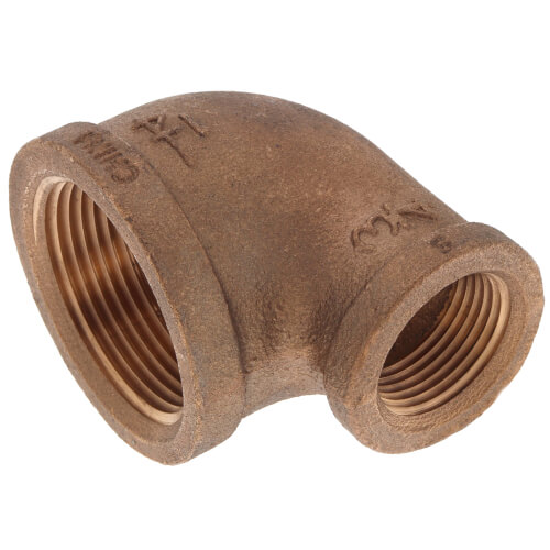 Main product image of 1-1/4" x 3/4" FIP Brass 90-Degree Reducing Elbow (Lead Free)