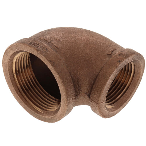 Main product image of 1-1/4" x 1" FIP Brass 90-Degree Reducing Elbow (Lead Free)