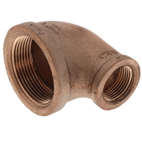 Main product image of 1-1/2" x 3/4" FIP Brass 90-Degree Reducing Elbow (Lead Free)