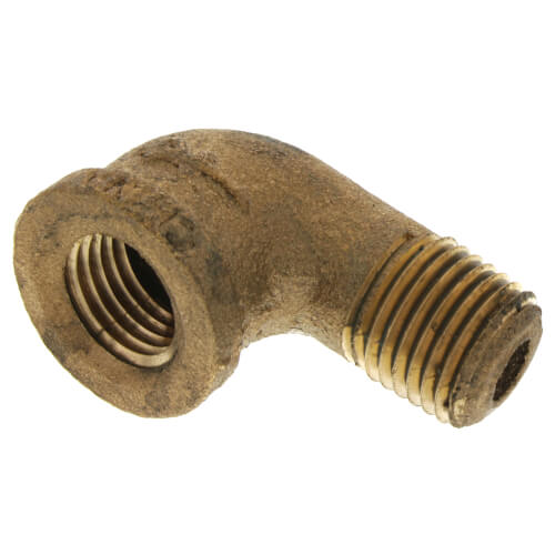 1/4" Brass 90 Deg Street Elbow, Lead Free (Threaded)