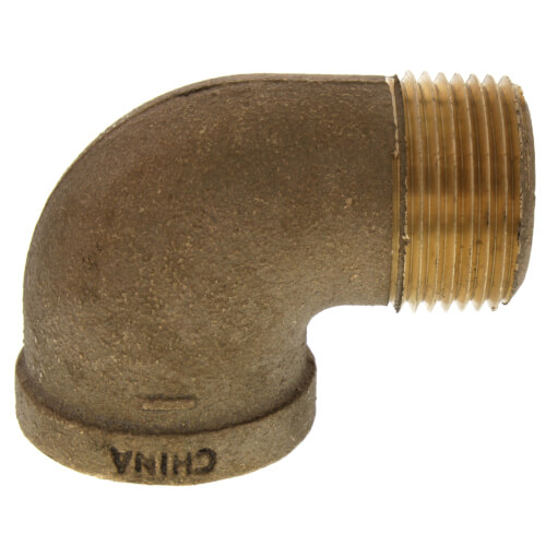 1" Brass 90 Deg Street Elbow, Lead Free (Threaded)