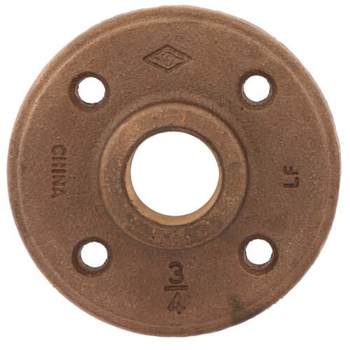 Main product image of 3/4" Brass Floor Flange w/ Holes (Lead-Free)