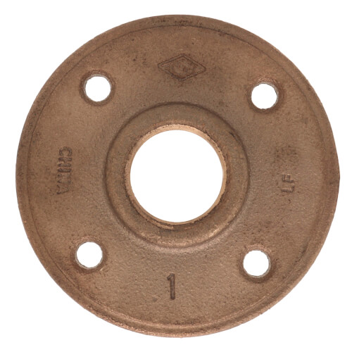 Main product image of 1" Brass Floor Flange w/ Holes (Lead-Free)
