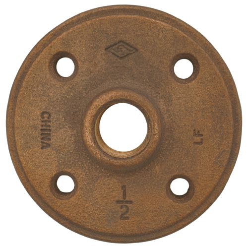 Main product image of 1/2" Brass Floor Flange w/ Holes (Lead-Free)