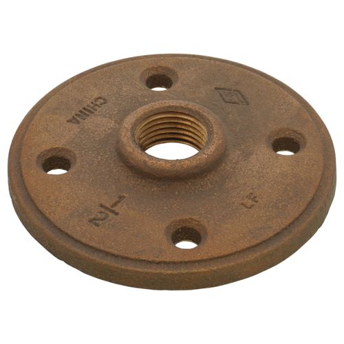 Main product image of 1/2" Brass Floor Flange w/ Holes (Lead-Free)
