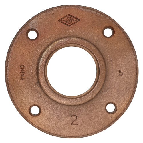 Main product image of 2" Brass Floor Flange w/ Holes (Lead-Free)