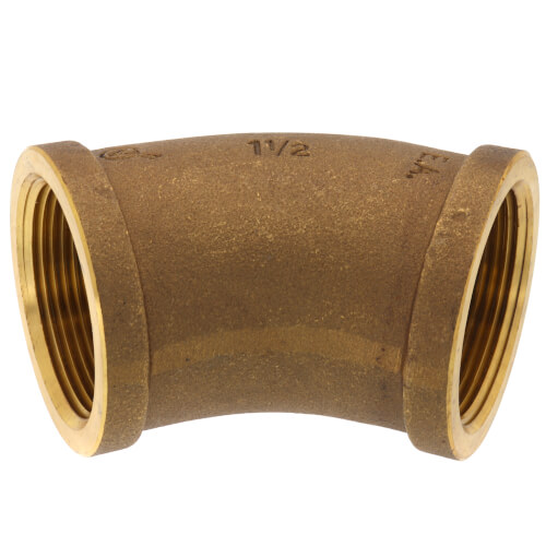Main product image of 1-1/2" FIP 45-Degree Brass Elbow (Lead Free)
