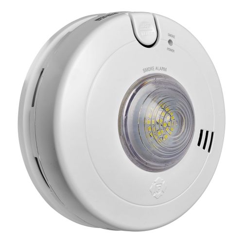 Main product image of Hardwired Smoke Alarm w/ LED Strobe & 10-Year Battery Backup