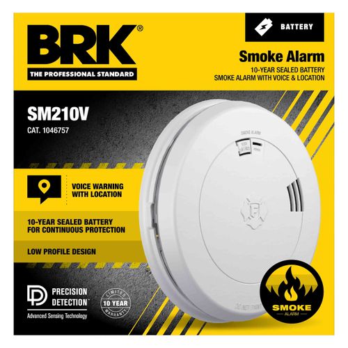 Main product image of 10-Year Sealed Battery Smoke Alarm w/ Voice Warning