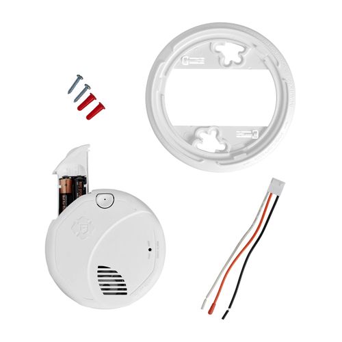 Main product image of Interconnect Hardwire Dual Sensor Smoke Alarm w/ Battery Backup