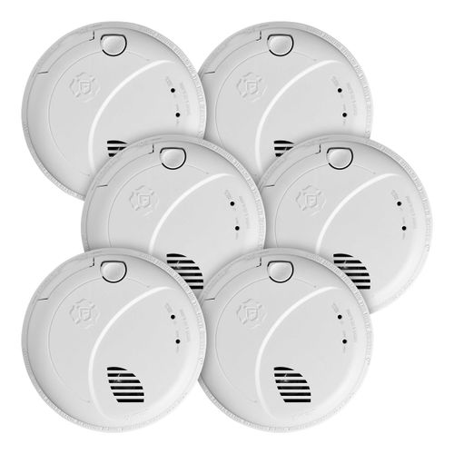 Main product image of Interconnect Hardwire Smoke and Carbon Monoxide Alarm w/ Battery Backup & Voice (6 Pack)
