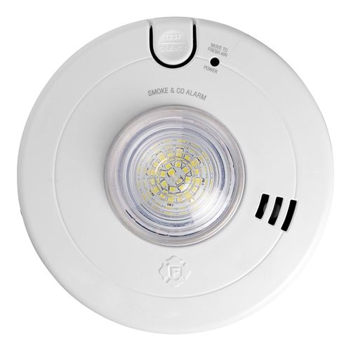 Main product image of Hardwired Combo Smoke and Carbon Monoxide Alarm w/ LED Strobe & 10-Year Battery Backup