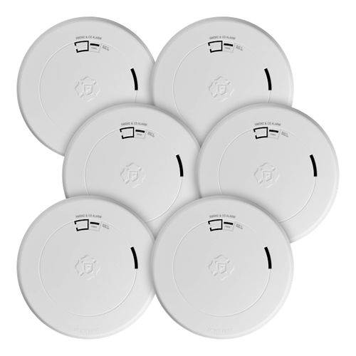 Main product image of Smoke and Carbon Monoxode Alarm w/ Slim Profile Design & 10 Year Battery Backup (6 Pack)