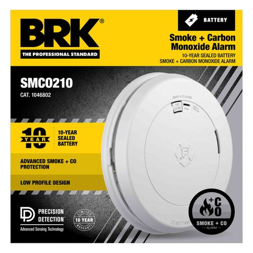 Main product image of Smoke and Carbon Monoxode Alarm w/ Slim Profile Design & 10 Year Battery Backup (6 Pack)