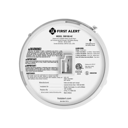 Main product image of Hardwire Interconnect Smoke Alarm w/ Battery Backup (6 Pack)