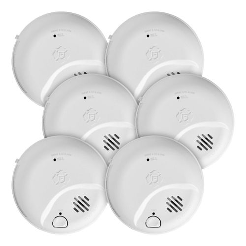 Main product image of Interconnect Hardwire Smoke and Carbon Monoxide Alarm w/ 10-Year Battery Backup (6 Pack)