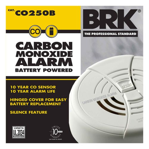 Main product image of Carbon Monoxide Alarm w/ 9V Battery Backup, CO250B