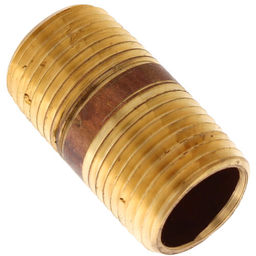 Main product image of 1/2" x 1-1/2" Brass Nipple (Lead Free)