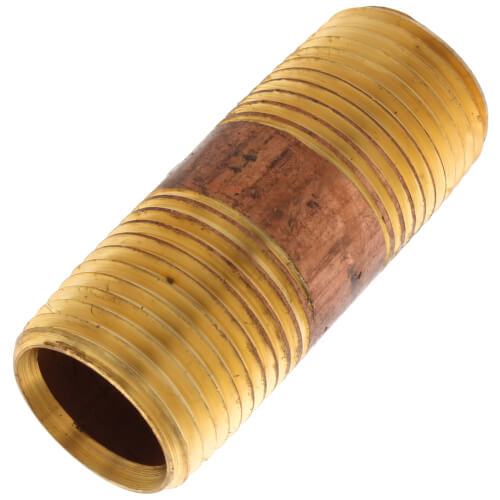 Main product image of 1/2" x 2" Brass Nipple (Lead Free)