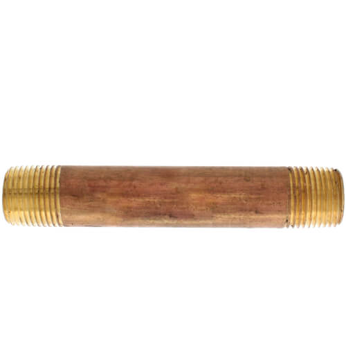 Main product image of 1/2" x 4-1/2" Brass Nipple (Lead Free)