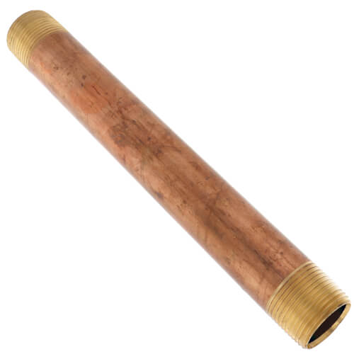 Main product image of 1" x 10" Brass Nipple (Lead Free)