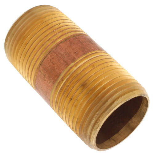 Main product image of 1-1/4" x 2-1/2" Brass Nipple (Lead Free)