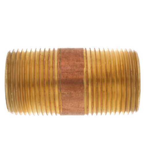 Main product image of 1-1/4" x 2-1/2" Brass Nipple (Lead Free)