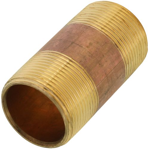 Main product image of 1-1/4" x 3" Brass Nipple (Lead Free)