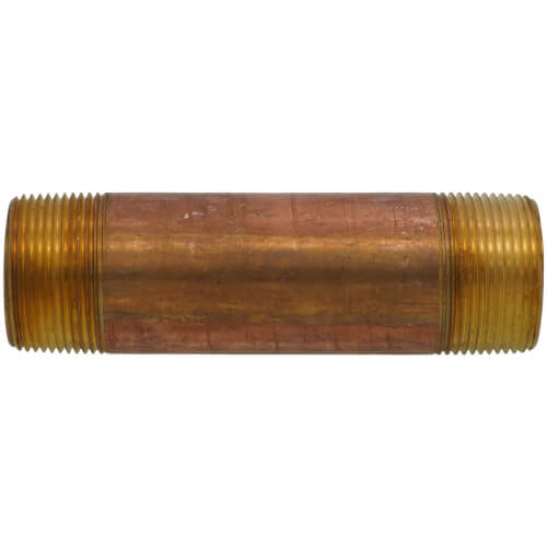 Main product image of 1-1/4" x 5-1/2" Brass Nipple (Lead Free)