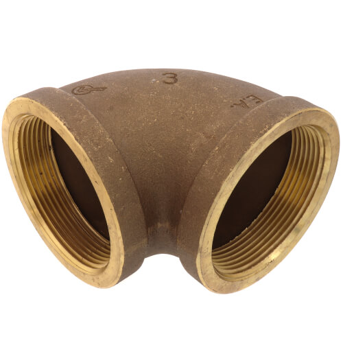 Main product image of 3" FIP Brass 90-Degree Elbow (Lead Free)