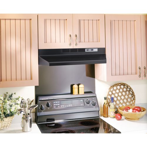Main product image of 30" Black, 2 Speed Under Cabinet Range Hood
