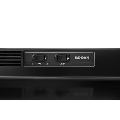 Main product image of 30" Black, 2 Speed Under Cabinet Range Hood