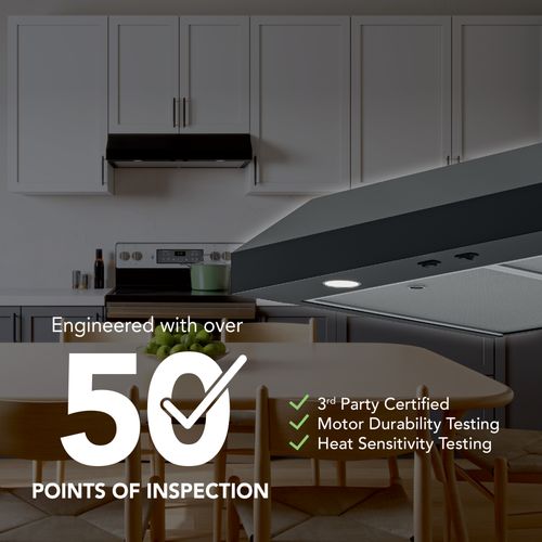 Main product image of 30" Glacier Under Cabinet Range Hood (350 CFM), Black