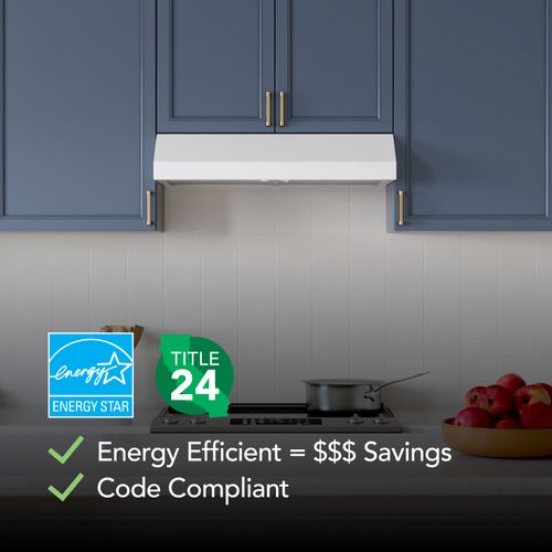 Main product image of 30" Glacier Under Cabinet Range Hood (350 CFM), White