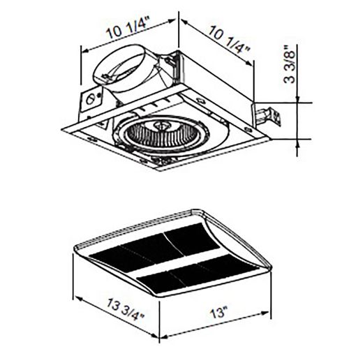 Main product image of Lo-Profile 50/80/100 Selectable w/Humidity Sensing